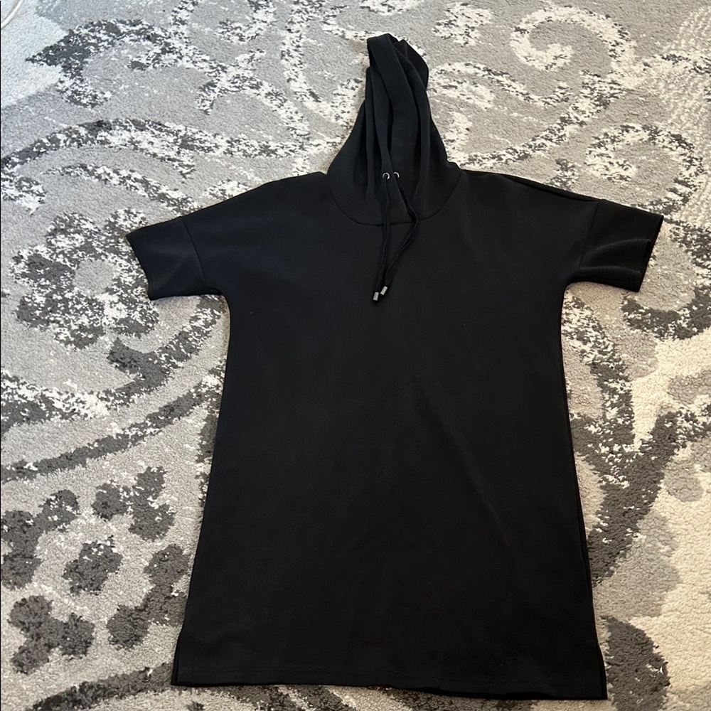 Cable & Gauge Black Hoodie Dress